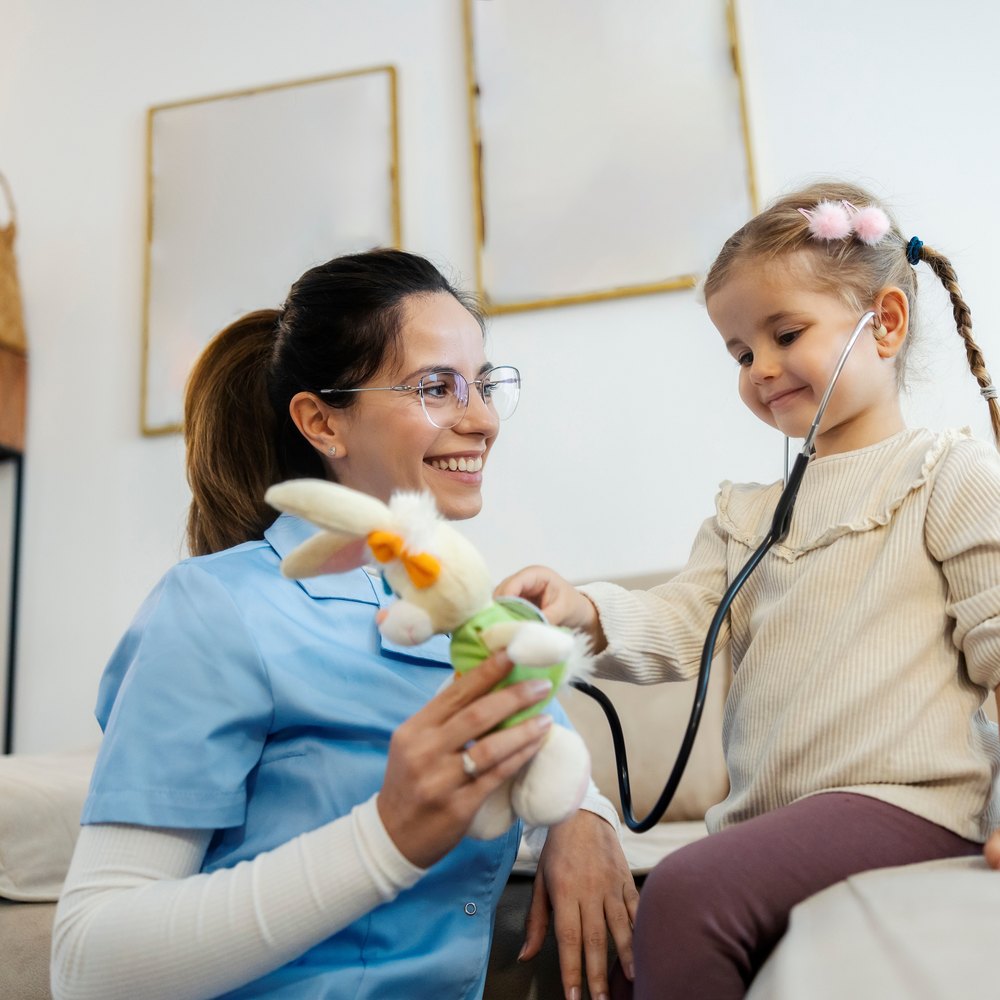Pediatric nurse providing private duty care to a medically complex child at home in Las Vegas